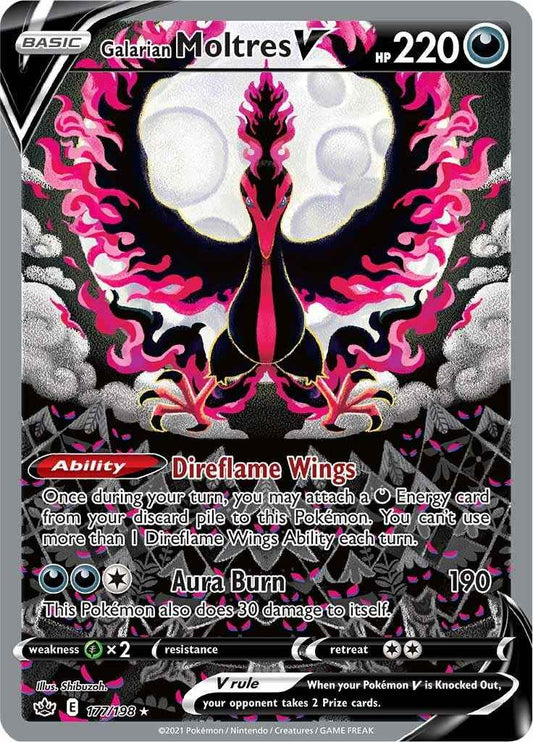 Galarian Moltres V (Alternate Full Art) [SWSH06 - 177/198]