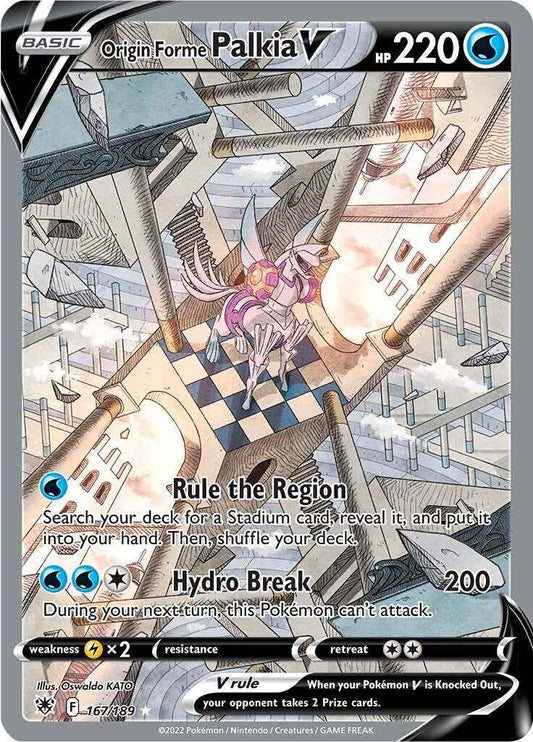 Origin Forme Palkia V (Alternate Full Art) [SWSH10 - 167/189]