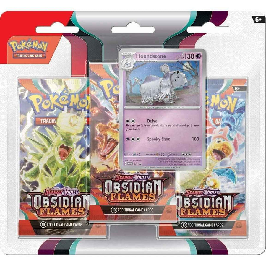Obsidian Flames 3 Pack Blister [Houndstone] [OBF - 0]