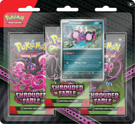 Shrouded Fable 3 Pack Blister [Pecharunt] [SFA - 0]