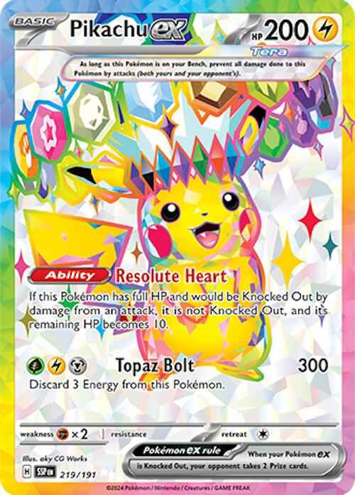 Pikachu ex - 219/191 [SSP - 219/191]