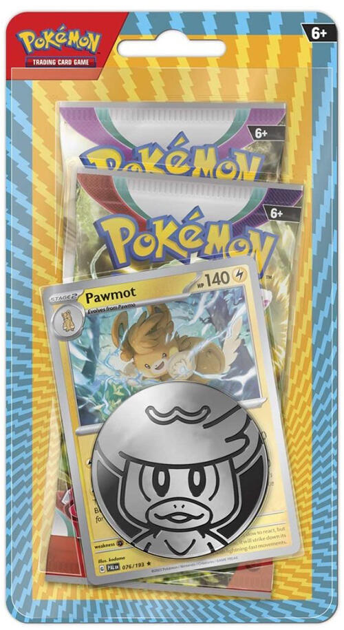 Scarlet and Violet + Paldea Evolved Coin Blister 2 Pack (Pawmot)