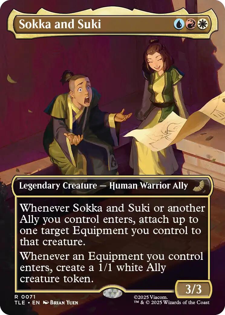 Sokka and Suki (Borderless)