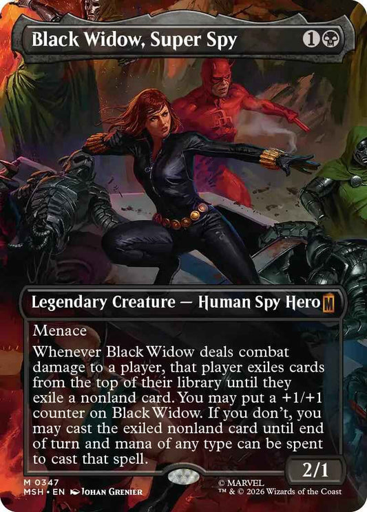 Black Widow, Super Spy (Borderless) (0347) [MSH - 0347]