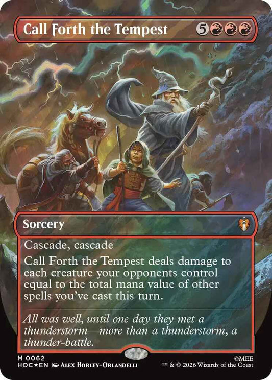 Call Forth the Tempest (Borderless) (Surge Foil) [HOC - 62]