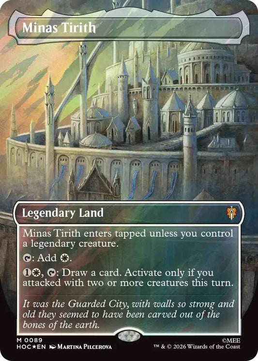 Minas Tirith (Borderless) (Surge Foil) [HOC - 89]